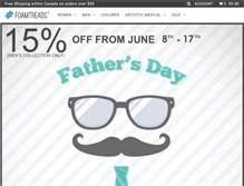 Tablet Screenshot of foamtreads.com